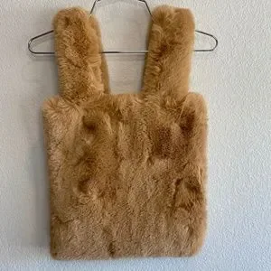 Unhide Bags New Unhide Faux Fur Tote Bag Tan Poshmark